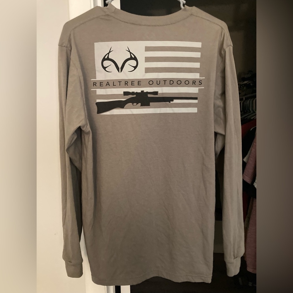 Mens Realtree Logo Long Sleeve T-Shirt Medium
